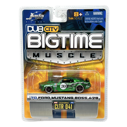 Jada Dub City Bigtime Muscle 1970 Ford Mustang Boss 429 1:64 Diecast Green