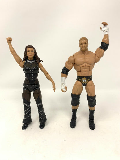 WWE Triple H & Stephanie McMahon Elite Collection Wrestling Action Figures