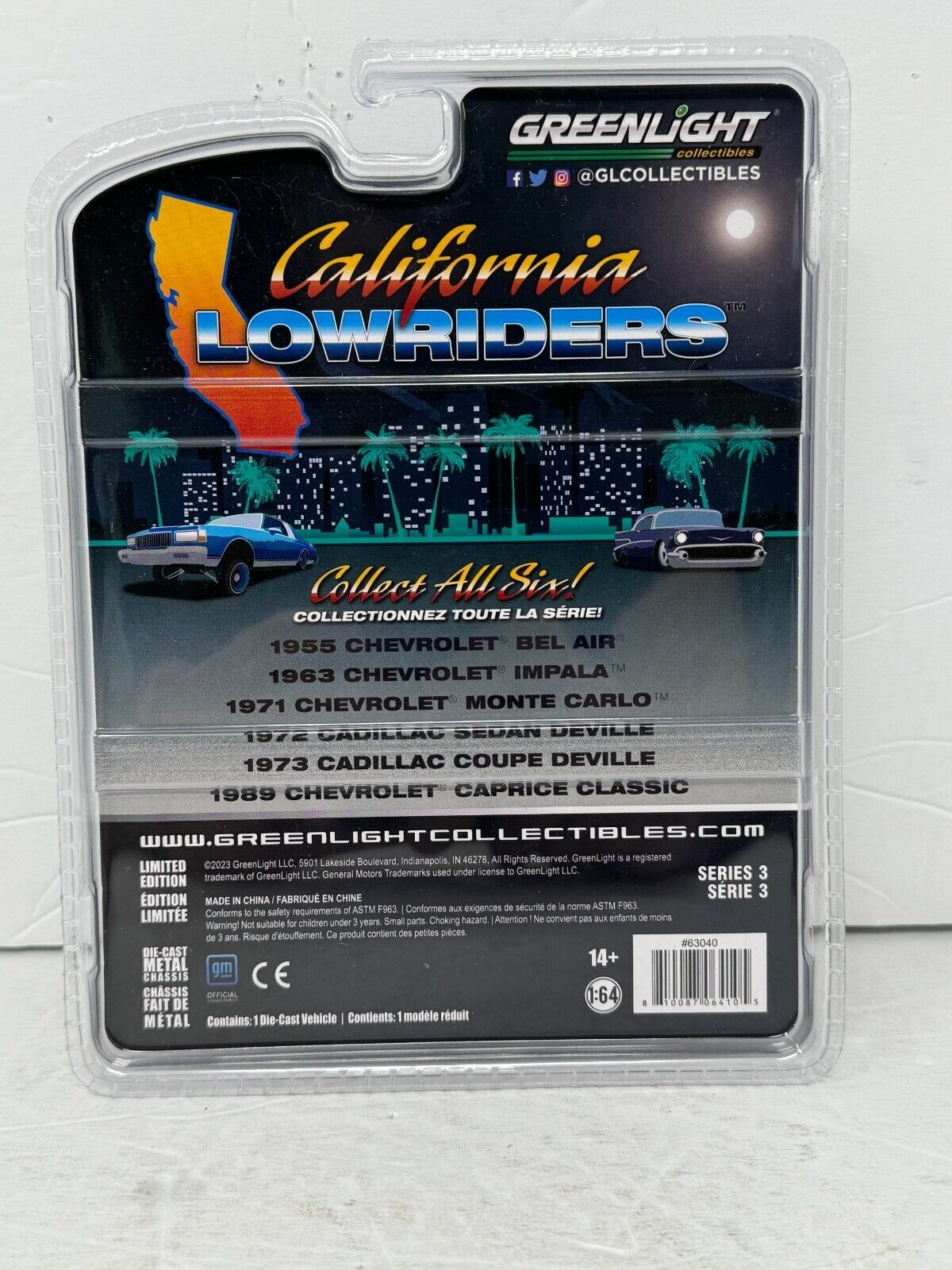 Greenlight California Lowriders 1955 Chevrolet Bel Air 1:64 Diecast