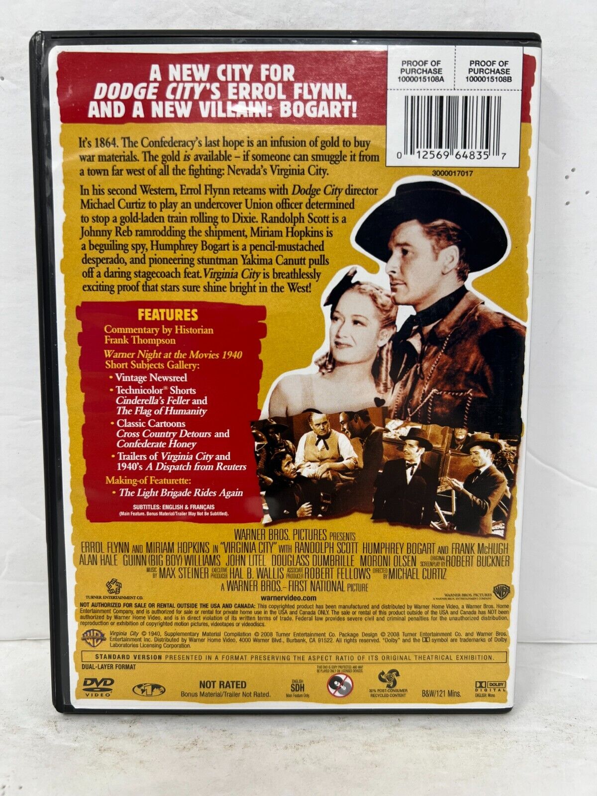 Virginia City (DVD) Western