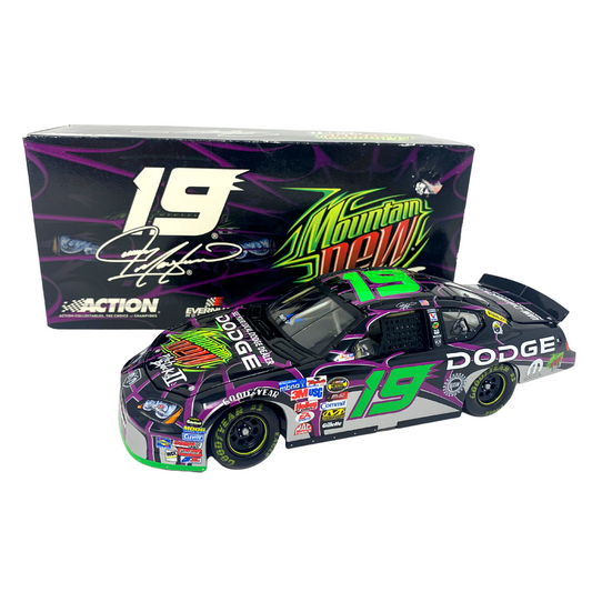 Action Nascar #19 Jeremy Mayfield Mountain Dew Pitch Black Charger 1:24 Diecast