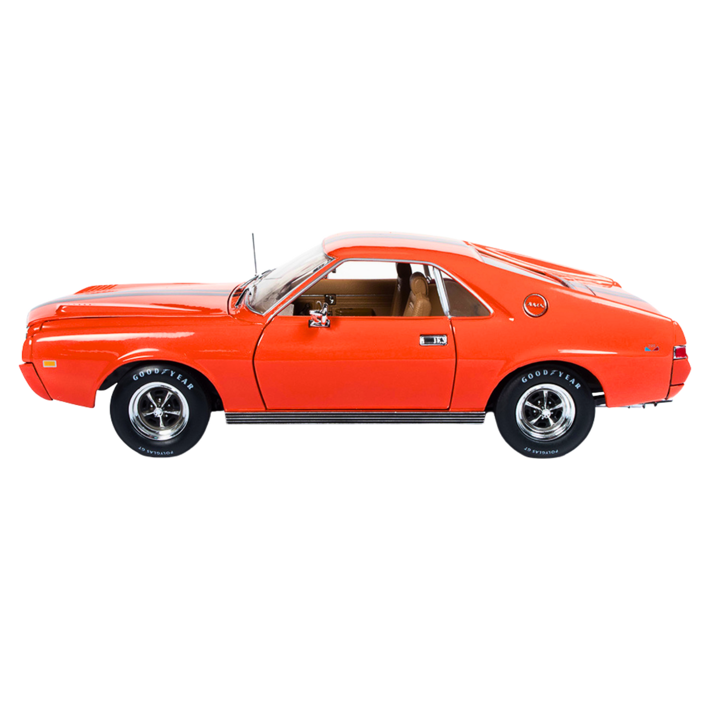 Auto World American Muscle Hemmings Muscle Machines AMC AMX Hardtop 1969 1:18 Diecast Big Bad Orange