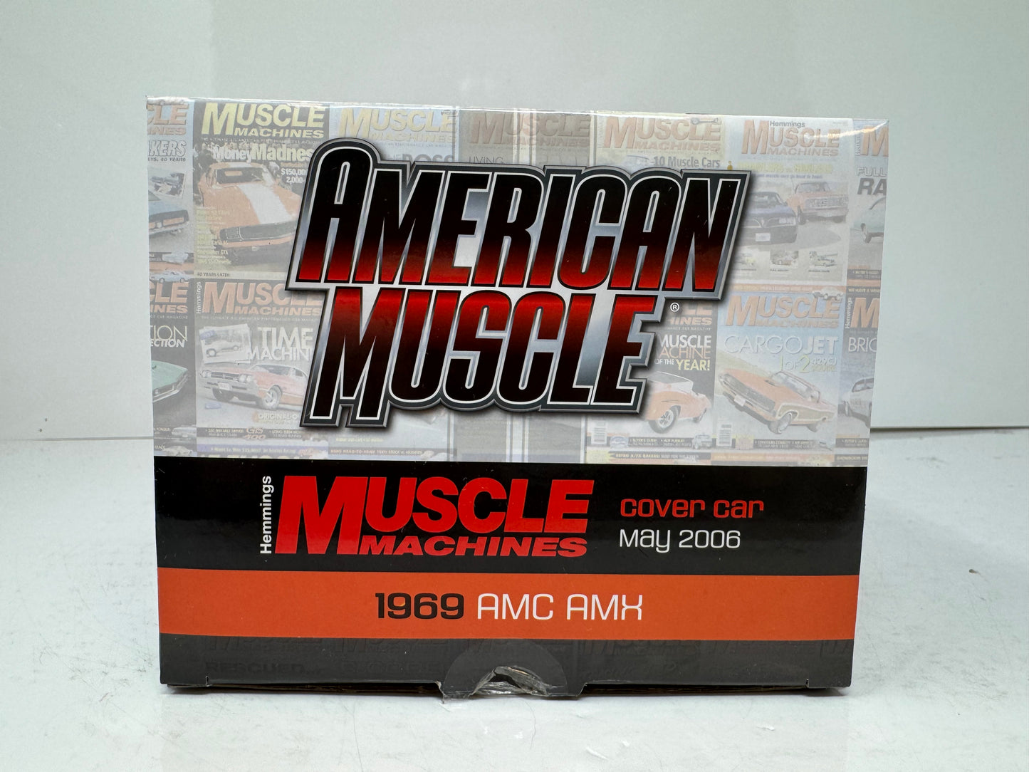 Auto World American Muscle Hemmings Muscle Machines AMC AMX Hardtop 1969 1:18 Diecast Big Bad Orange