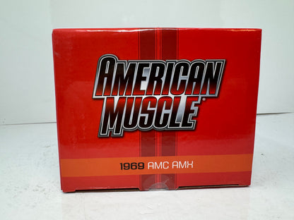 Auto World American Muscle Hemmings Muscle Machines AMC AMX Hardtop 1969 1:18 Diecast Big Bad Orange