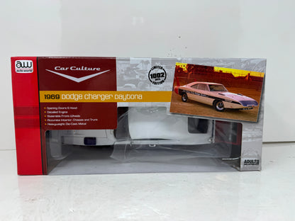Autoworld American Muscle 1969 Dodge Charger Daytona LA & Orange County Dodge Dealer 1:18 Diecast