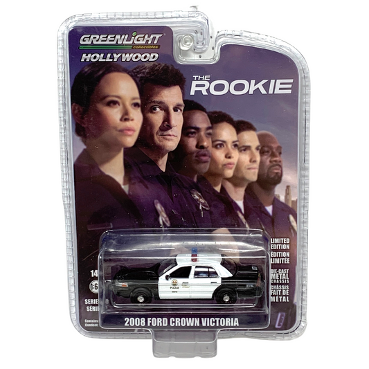 Greenlight Hollywood Series 30 The Rookie 2008 Ford Crown Victoria 164 Scale Diecast