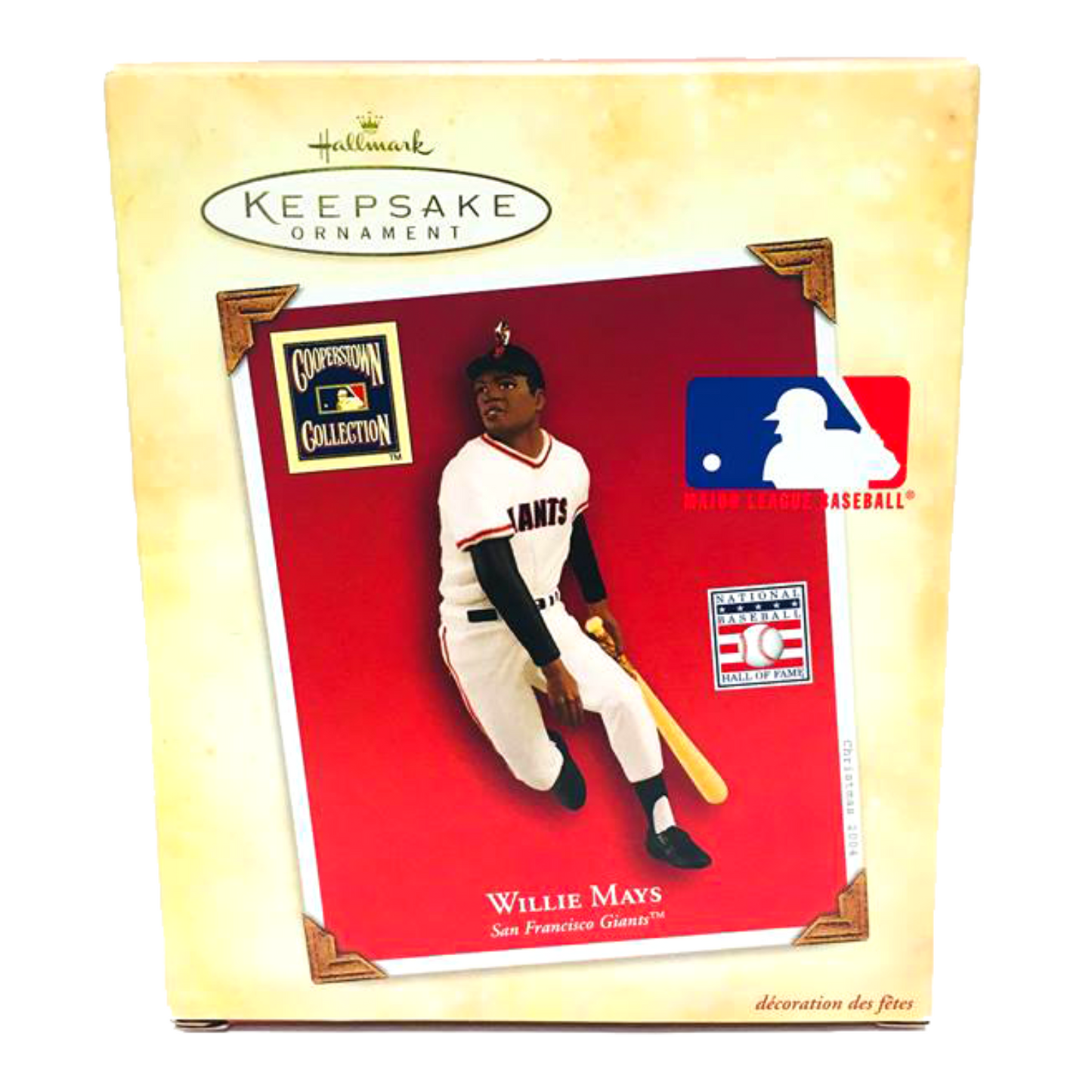 Hallmark KeepsakeChristmas Ornament Willie Mays San Francisco Giants Figure