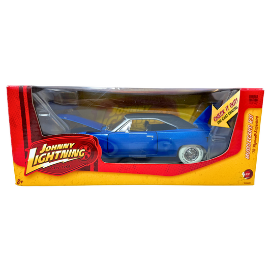 Johnny Lightning Musclecars 1970 Plymouth Superbird 1:24 Diecast WHITE LIGHTNING