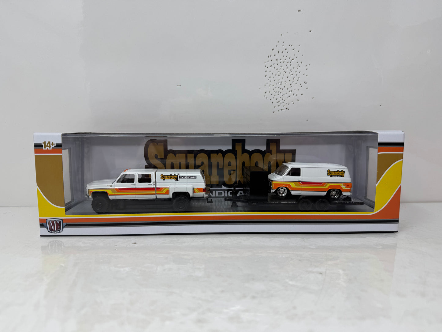 M2 Machines Squarebody Syndicate Chevrolet Silverado & Van G10 Set 1:64 Diecast