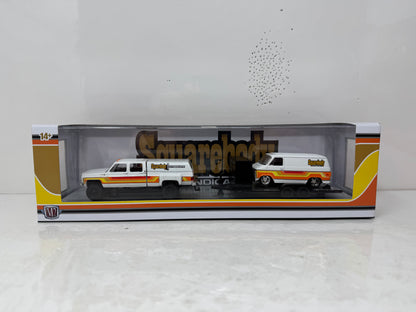 M2 Machines Squarebody Syndicate Chevrolet Silverado & Van G10 Set 1:64 Diecast