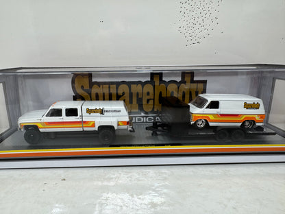 M2 Machines Squarebody Syndicate Chevrolet Silverado & Van G10 Set 1:64 Diecast
