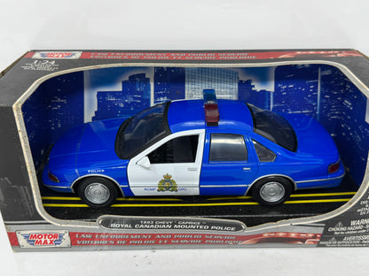 Motormax 1993 Chevy Caprice RCMP (Royal Canadian Mounted Police) Car 1:24 Diecast