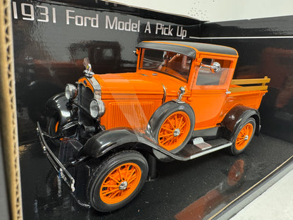 Sun Star 1931 Ford Model A Pickup Pegex Orange 1:18 Diecast