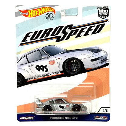 Hot Wheels Euro Speed Porsche 993 GT2 1:64 Diecast Real Riders