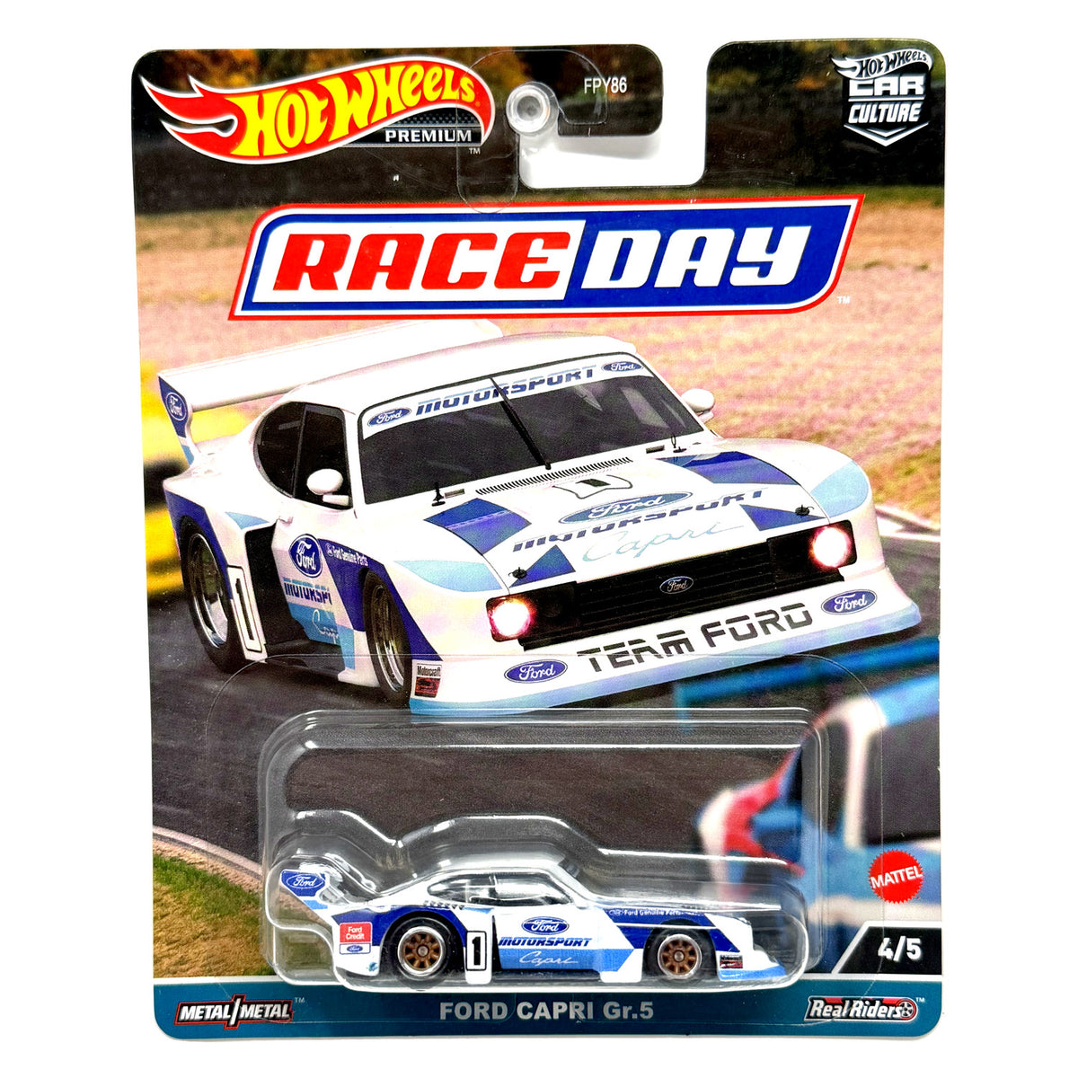 Hot Wheels Premium Race Day Ford Capri Gr.5 1:64 Diecast