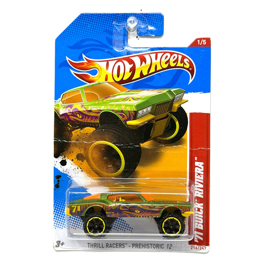 Hot Wheels Thrill Racers Prehistoric 1971 Buick Riviera 1:64 Diecast