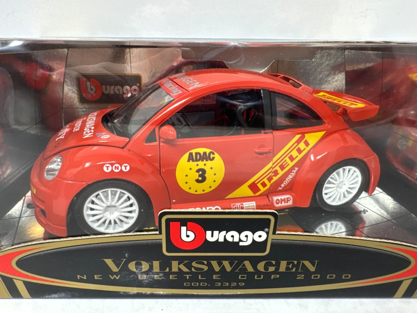Bburago Volkswagen New Beetle Cup 2000 Gold Collection 1:18 Diecast