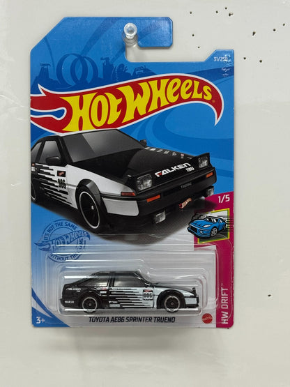 Hot Wheels Drift Toyota AE86 Sprinter Trueno 1:64 Diecast