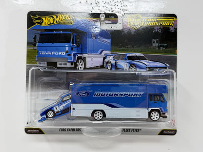 Hot Wheels Premium Team Transport #88 Ford Capri Gr.5 Fleet Flyer 1:64 Diecast