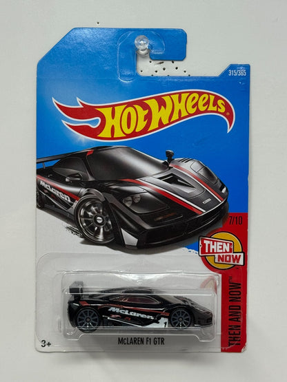 Hot Wheels Then And Now McLaren F1 GTR 1:64 Diecast Black
