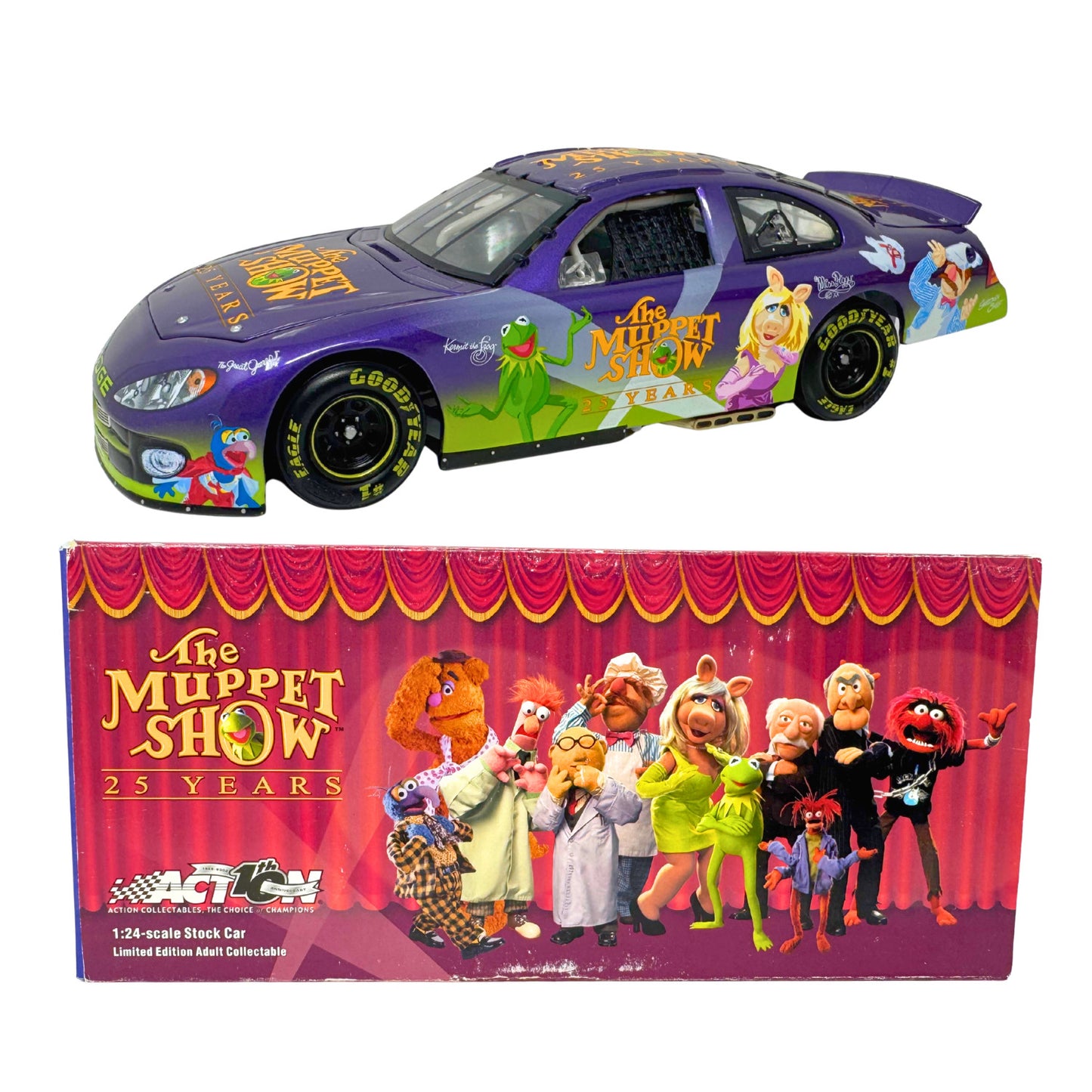 Action Nascar The Muppet Show Anniversary Car 2002 Dodge Intrepid 1:24 Diecast