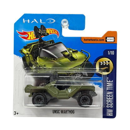Hot Wheels Screen Time Halo UNSC Warthog 1:64 Diecast Short Card
