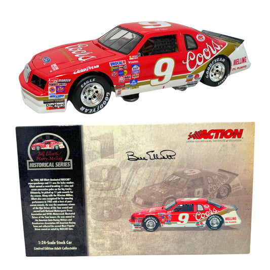 Action NASCAR Historical Bill Elliott #9 Coors 1985 Thunderbird 1:24 Diecast