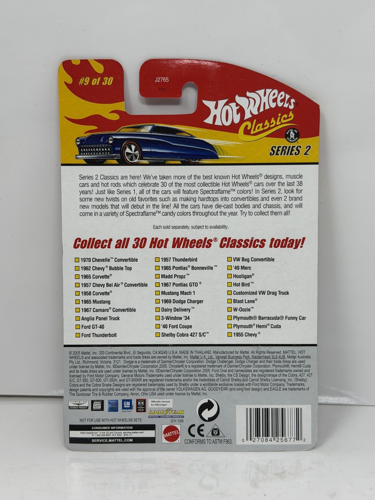 Hot Wheels Classics Series 2 Ford GT-40 1:64 Diecast Dark Blue