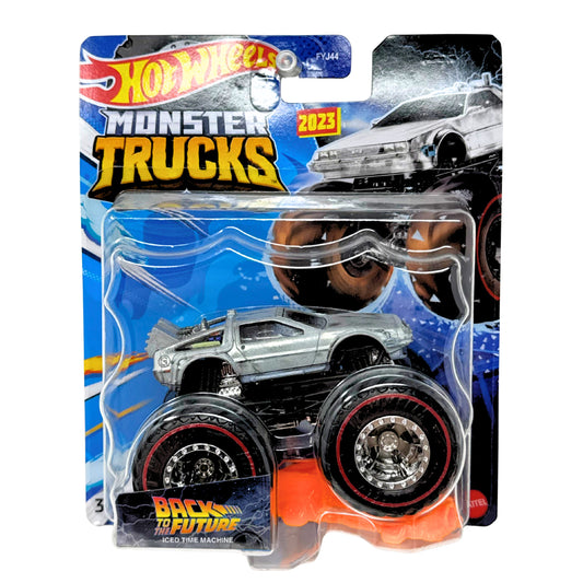 Hot Wheels Monster Trucks TH Back to the Future Iced Time Machine 1:64 Diecast
