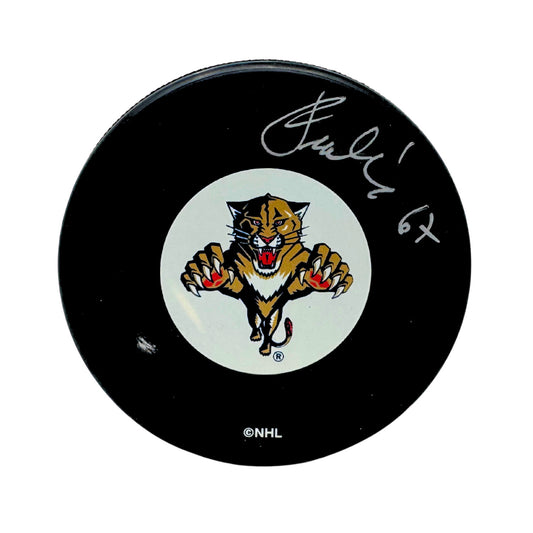 Michael Frolik Florida Panthers Signed NHL Autograph Puck Silver Auto