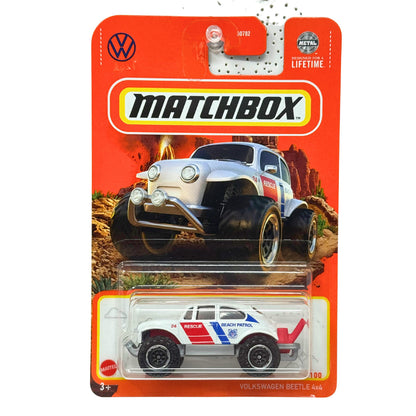 Matchbox Volkswagen Beetle 4x4 Beach Patrol Rescue 1:64 Diecast