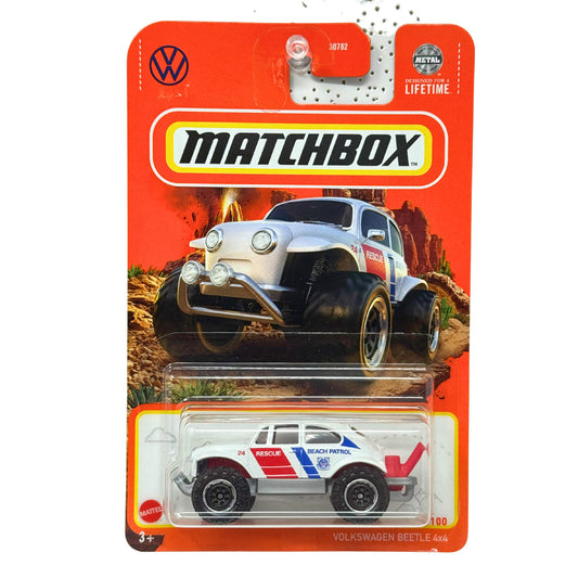 Matchbox Volkswagen Beetle 4x4 Beach Patrol Rescue 1:64 Diecast