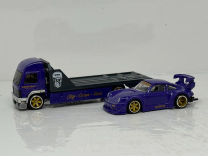 Hot Wheels Premium Team Transport RWB Porsche 930 & Aero Lift 1:64 Diecast Set