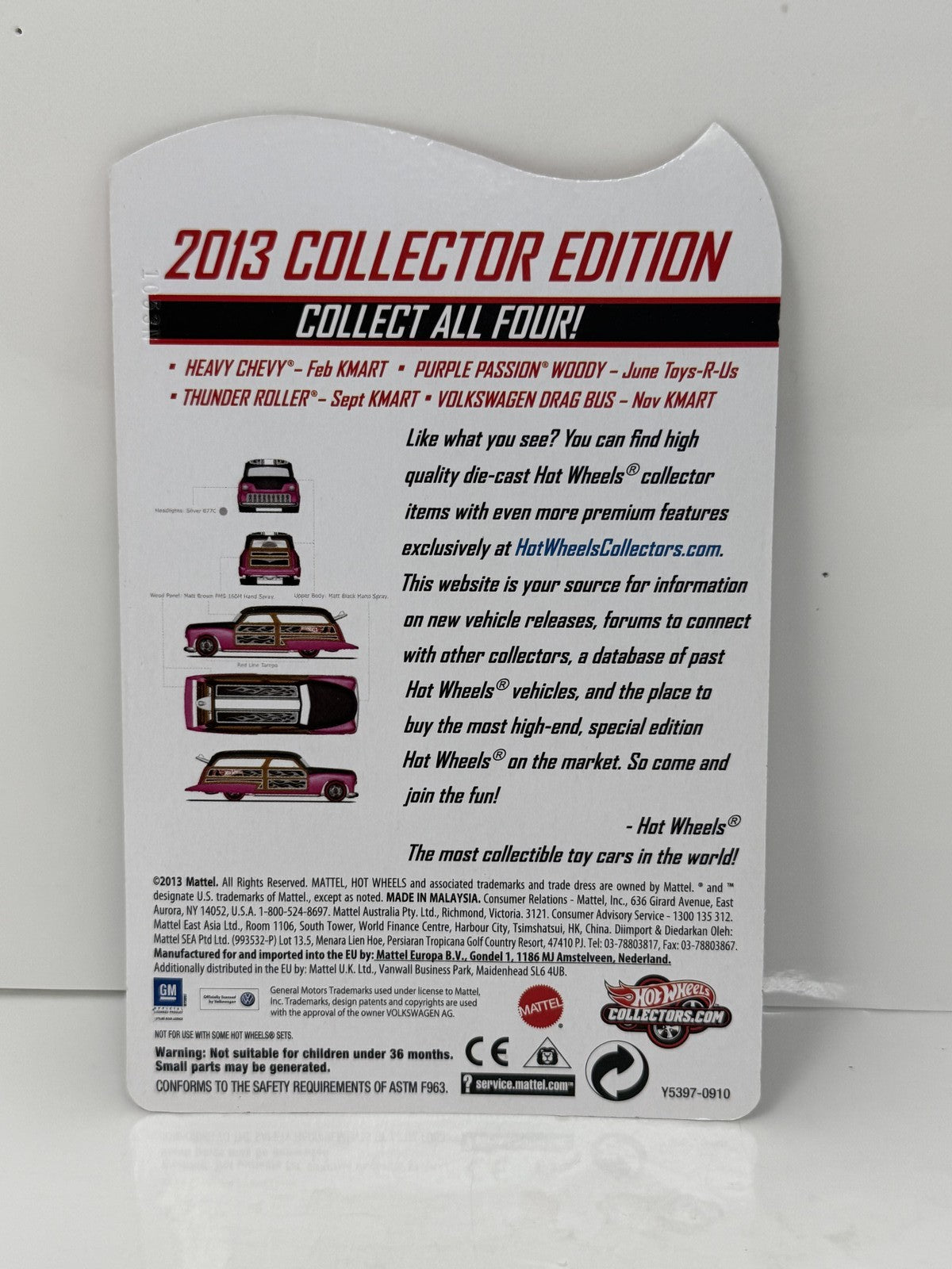 Hot Wheels 2013 Collector Edition Purple Passion Woody Toys-R-Us 1:64 Diecast