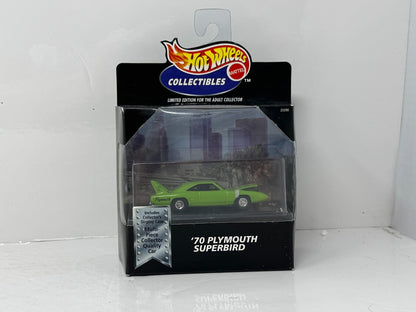 Hot Wheels Collectibles 1970 Plymouth Superbird Green 1:64 Diecast