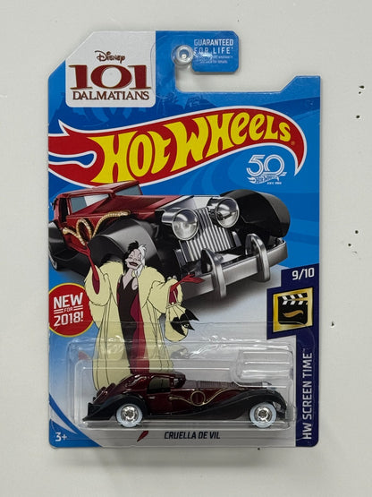 Hot Wheels Super Treasure Hunt 101 Dalmatians Cruella De Vil 1:64 Diecast