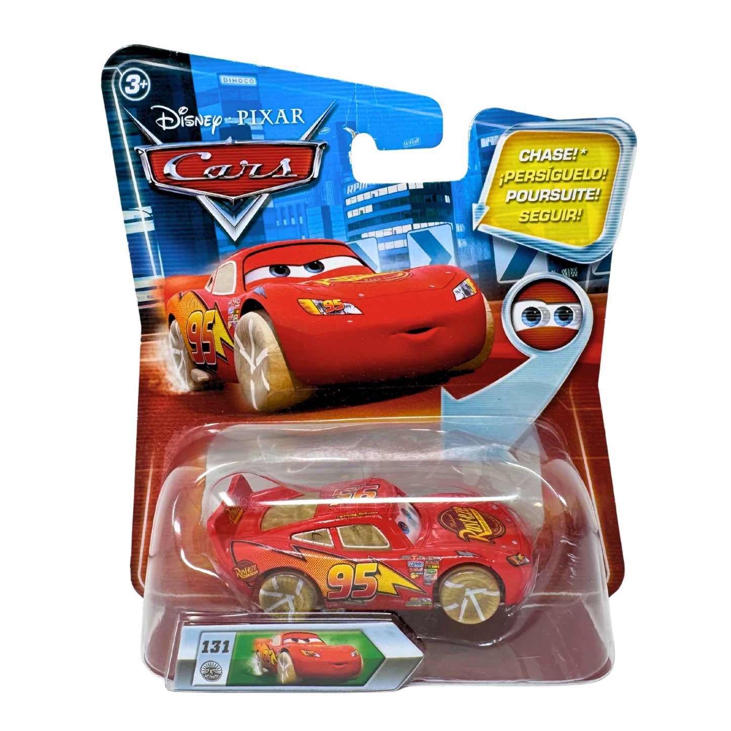 Disney Pixar Cars Lightning McQueen #131 Chase Paint Mask Edition 1:55 Diecast
