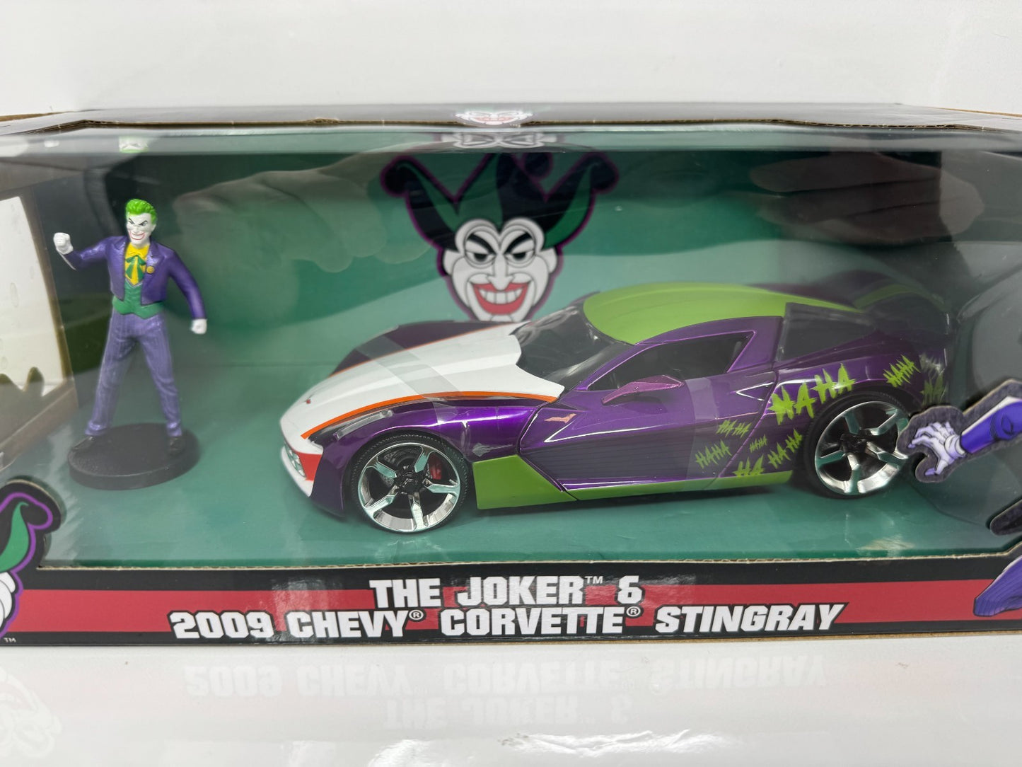 Jada Toys DC Comics The Joker 2009 Chevrolet Corvette Stingray 1:24 Diecast