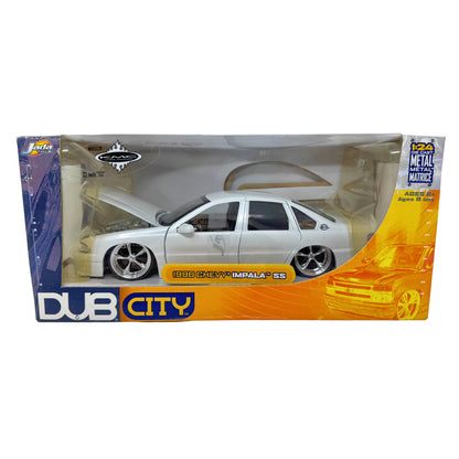 Jada Dub City 1996 Chevy Impala 1:24 Diecast KMC Wheels 22 Inch SS Rims