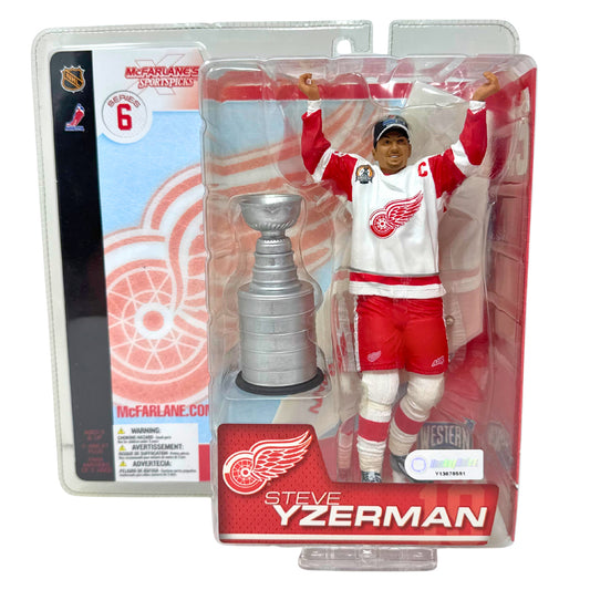 McFarlane NHL Steve Yzerman Detroit Red Wings Series 6 Figure with Stanley Cup