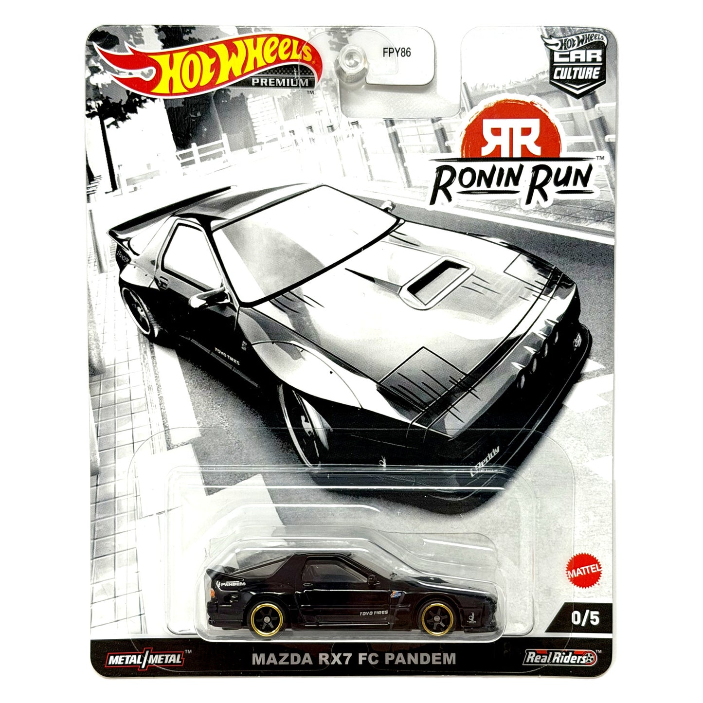 Hot Wheels Premium Ronin Run Mazda RX7 FC Pandem CHASE 0/5 1:64 Diecast