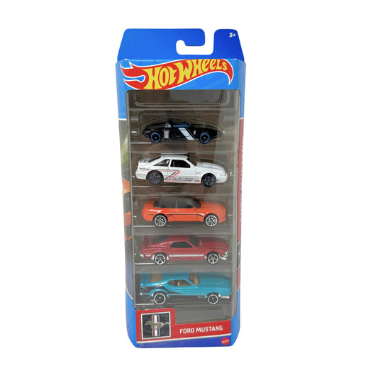 Hot Wheels Ford Mustang 5-Pack Gift Set 1:64 Diecast