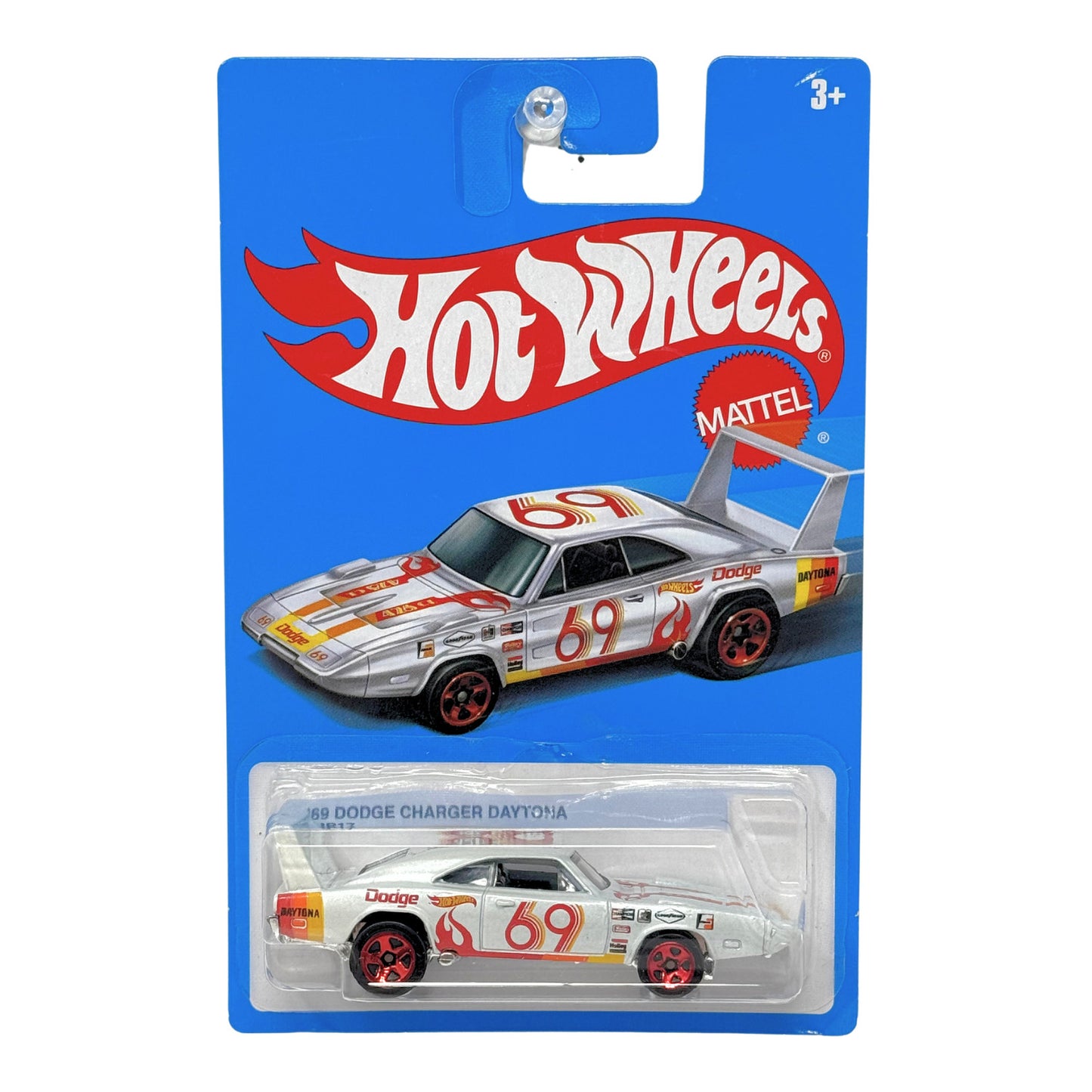 Hot Wheels Retro Series 1969 Dodge Charger Daytona 1:64 Diecast White
