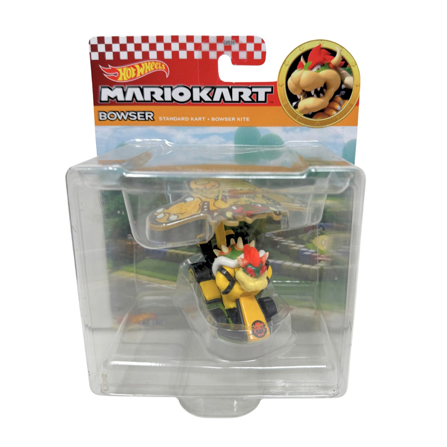 Hot Wheels Mario Kart Bowser Standard Kart + Bowser Kite 1:64 Diecast