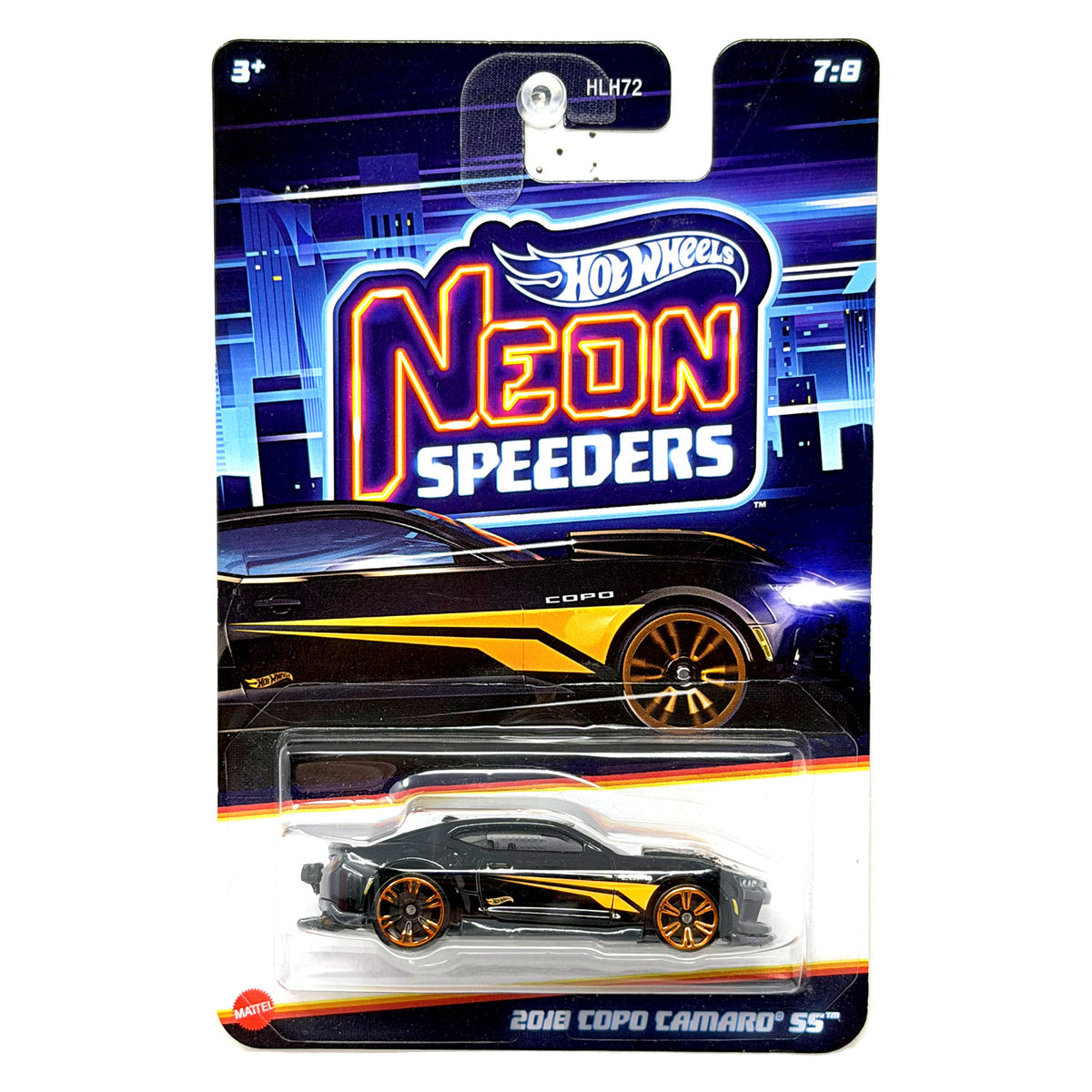 Hot Wheels Neon Speeders 2018 COPO Camaro SS 1:64 Diecast Black