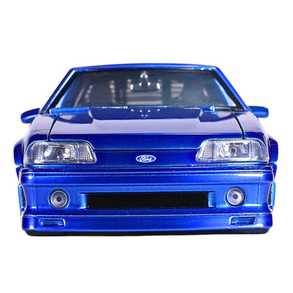 Jada Bigtime Muscle 1989 Ford Mustang GT Blue MiJo Exclusive 1:24 Diecast