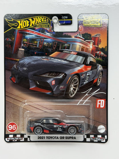 Hot Wheels Premium Boulevard #96 2021 Toyota GR Supra Formula Drift 1:64 Diecast
