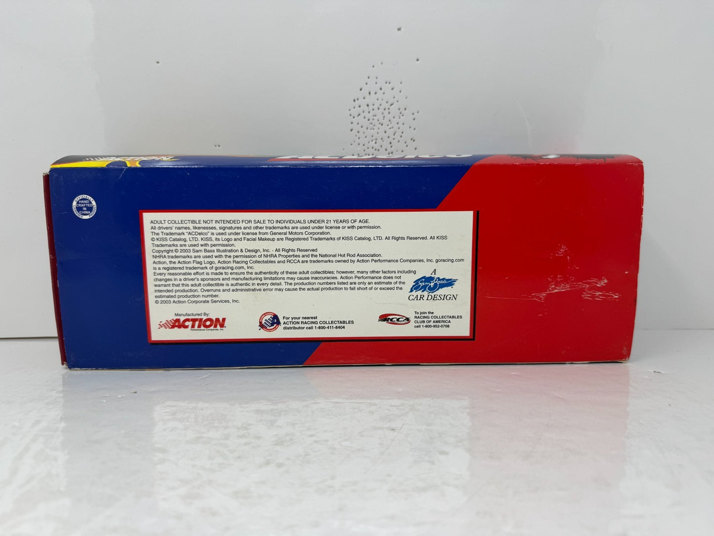Action NHRA Kurt Johnson ACDelco Kiss 2003 Cavalier Pro Stock 1:24 Diecast