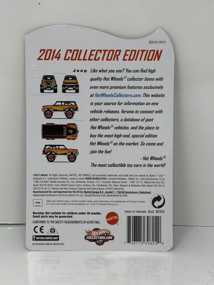 Hot Wheels 2014 Collector Edition 1988 Jeep Wagoneer K-Mart Mail In 1:64 Diecast