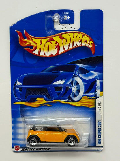 Hot Wheels 2001 Mini Cooper 1:64 Diecast Yellow V2